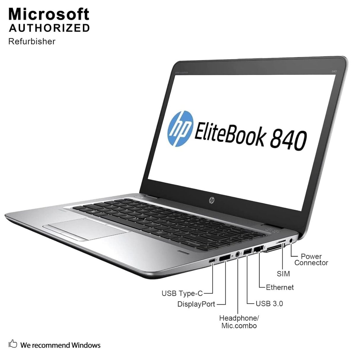 HP 840 G3 Intel Core i5 6300U 2.4Ghz 14 inches FHD EliteBook 4